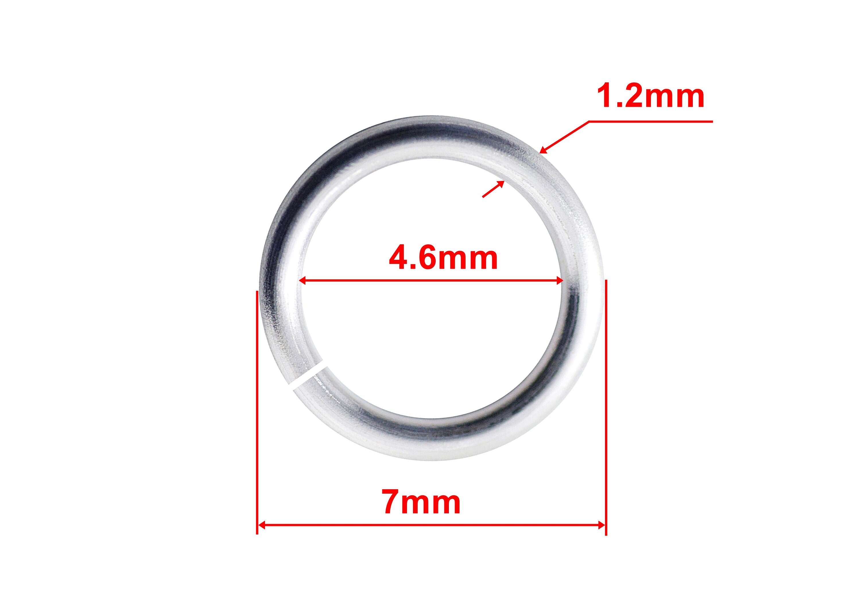 50pcs 7mm 16 Gauge Stainless Steel Open Jump Rings Precisely Cuted High Quality Polished Silver Color Craft Supplies Jewelry Making Beading